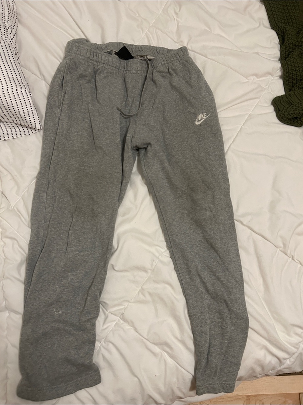 Nike Kids Gray Drawstring Fleece Joggers
